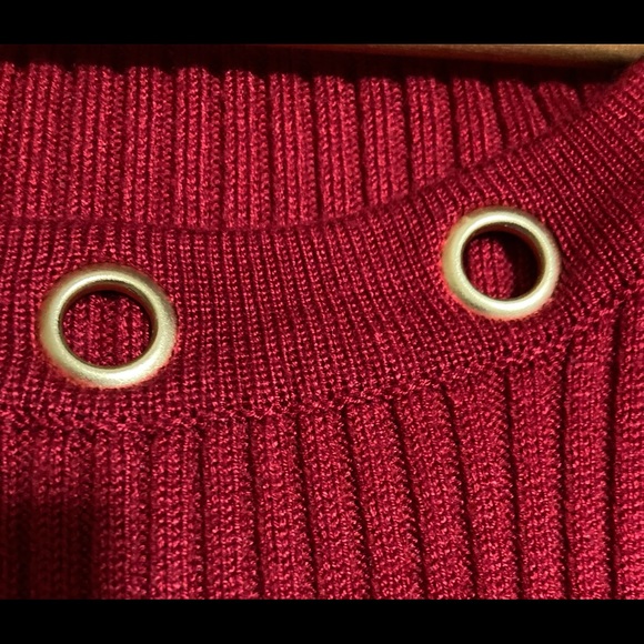 Candie’s Red Sweater Mini Dress— Size XS - Picture 5 of 9